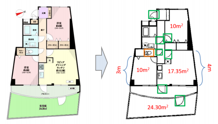 Parsing Floor Plan Images | News | Rakuten Institute of Technology